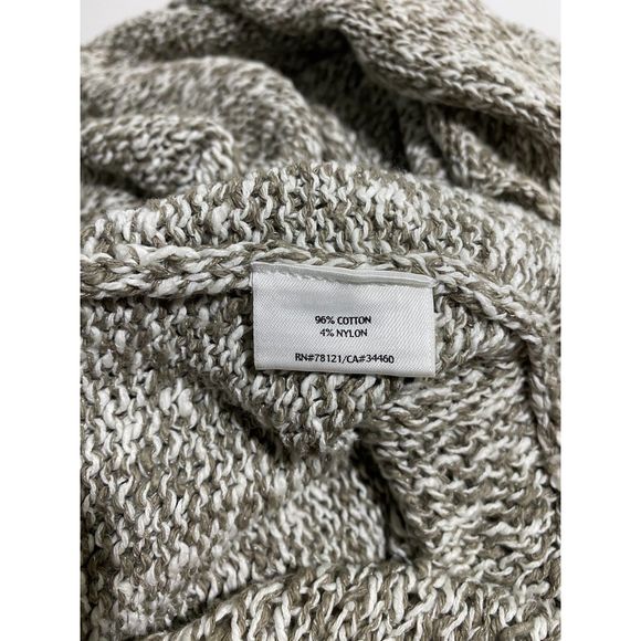 Eileen Fisher Cotton Nubble Marled Knit Open Cardigan Sweater Sz M EUC - Picture 11 of 12